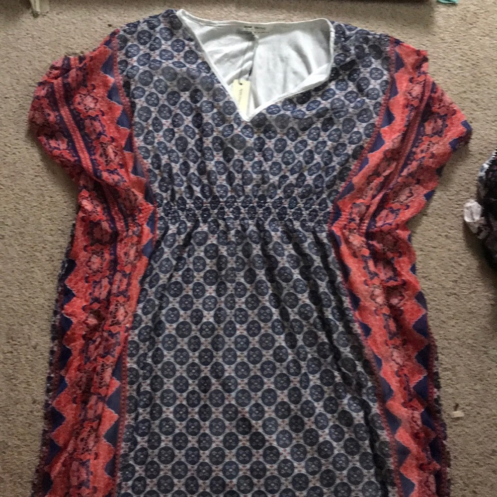 Long tribal print dress